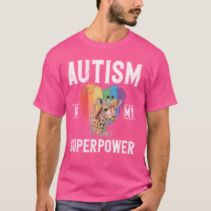 T-shirt Giraffe Sensibilisation sur l'autisme Neurodiversi