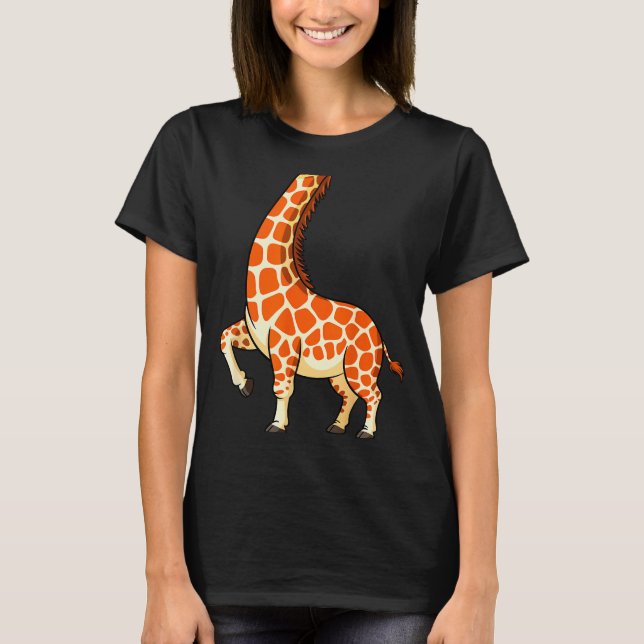 T-shirt Giraffe Shirt Adult Men Women Kids Giraffe Costume (Devant)