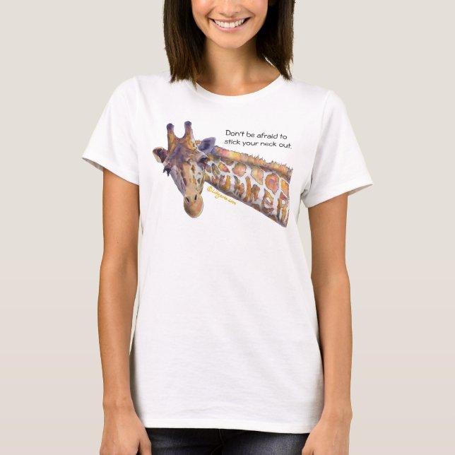 T-shirt Giraffe Summer Custom T Shirt (Devant)