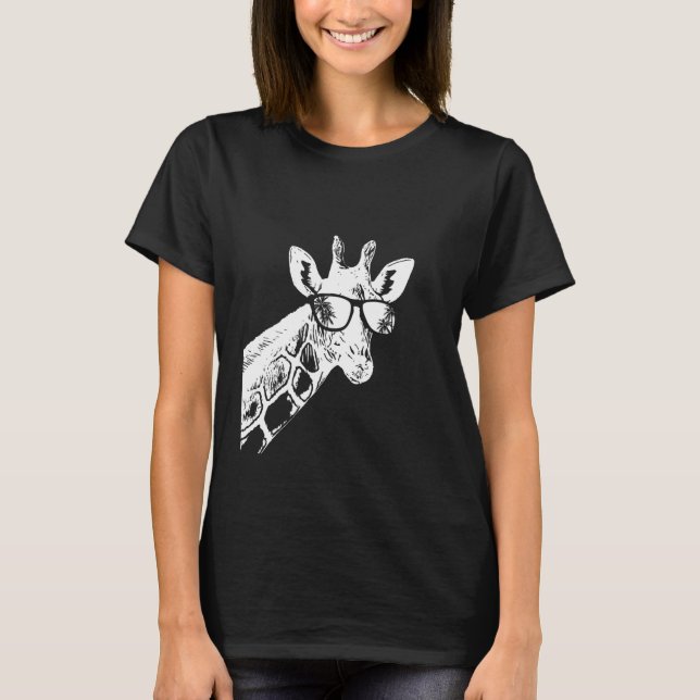 T-shirt Giraffe sunglasses giraffe love vacation animal fa (Devant)