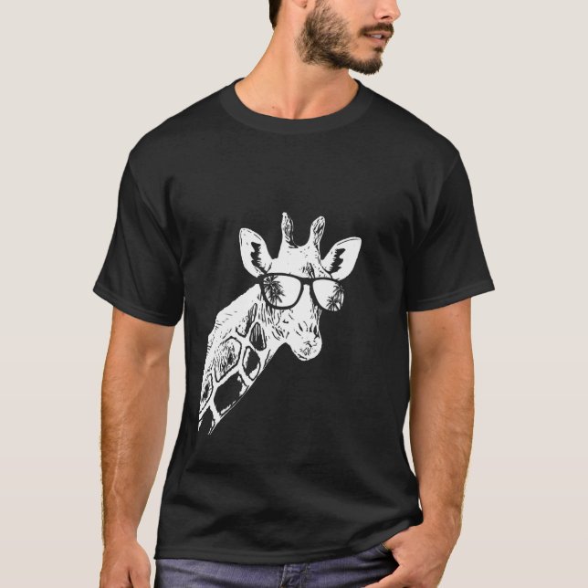 T-shirt Giraffe sunglasses giraffe love vacation animal fa (Devant)