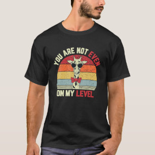 T-shirt Giraffe T Pas Sur Mon Niveau Vintage Adulte Giraff