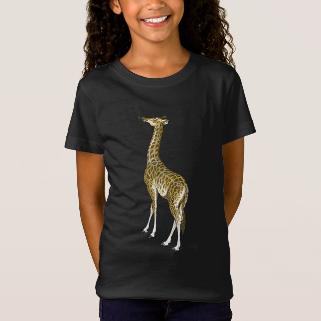 T-Shirt Giraffe Toddlers Ruffle (Devant)