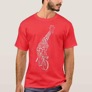 T-shirt Giraffe Vêtements Vélos Vélo Vélos Cadeau Giraffe