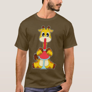 T-shirt Giraffe Vin rouge