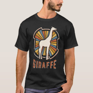 T-shirt Giraffe Vintage Classic Rétro Amour animal