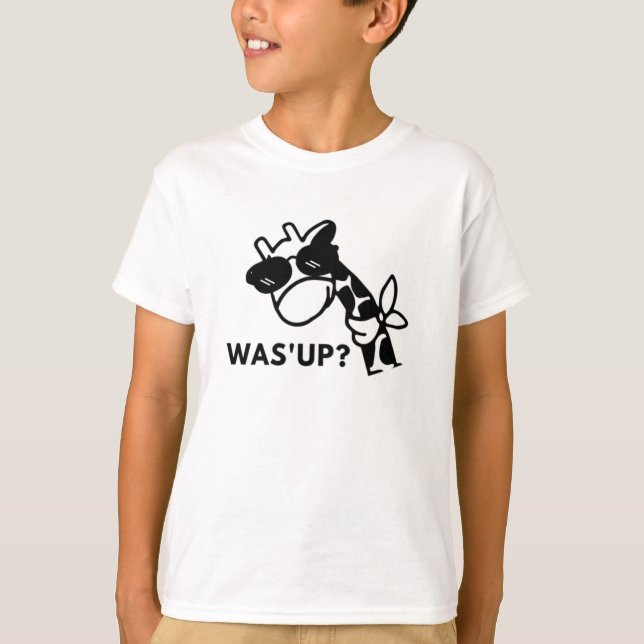 T-shirt Giraffe What's Up (Devant)