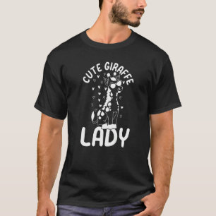 T-shirt Giraffe Zoo Animal Giraffe Girls Cute Giraffe Lad