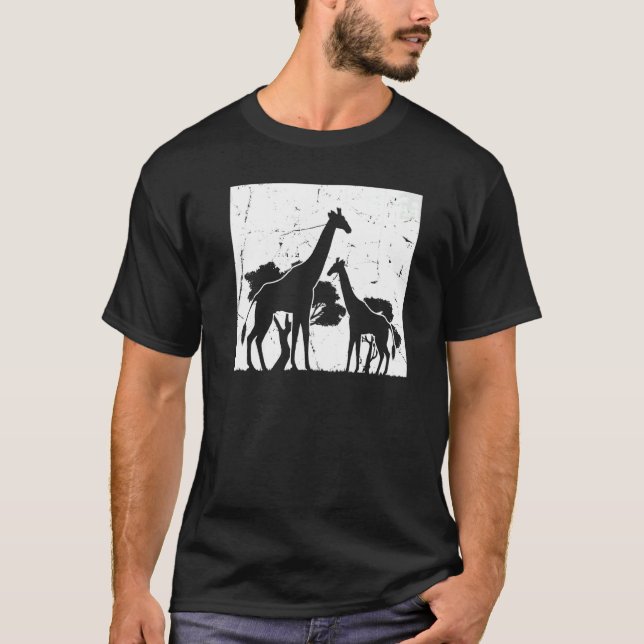 T-shirt Giraffes African Giraffe Zoo Animal Giraffe   (Devant)