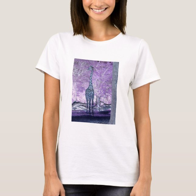 T-shirt Giraffes pourpres (Devant)