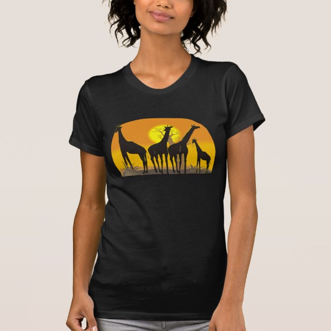 T-shirt Giraffes Tee - shirt (Devant)