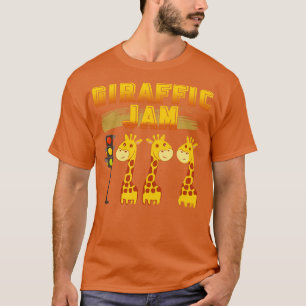 T-shirt Giraffic Jam Giraffe Art Lovely Funny Zoo Animal