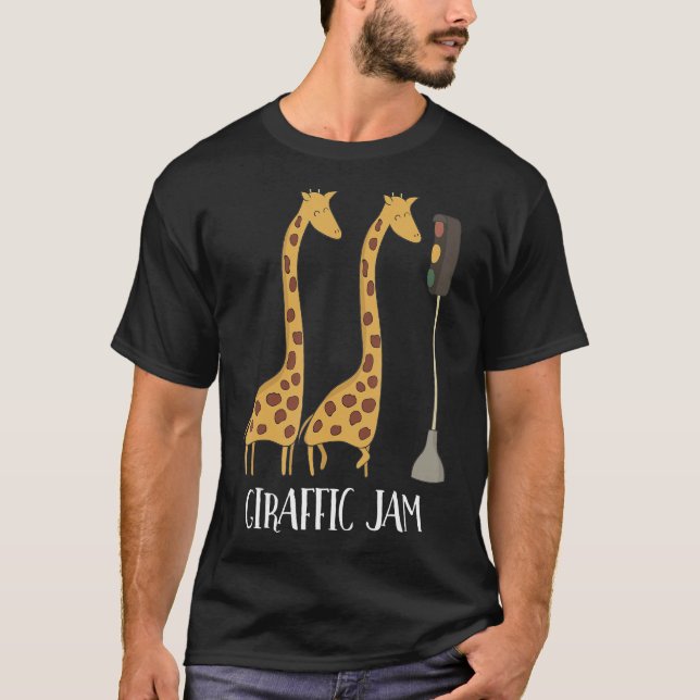 T-shirt Giraffic Jam Giraffe Traffic Jam Funny Giraffe (Devant)
