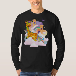 T-shirt Girafficorn animal mignon arc-en-ciel Fairytale Un