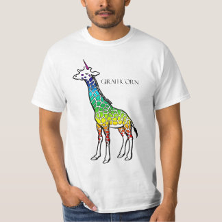 T-shirt Girafficorn - arc-en-ciel