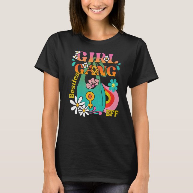 T-shirt Girl Best Friend Besties Boho Hippie Super les ann (Devant)