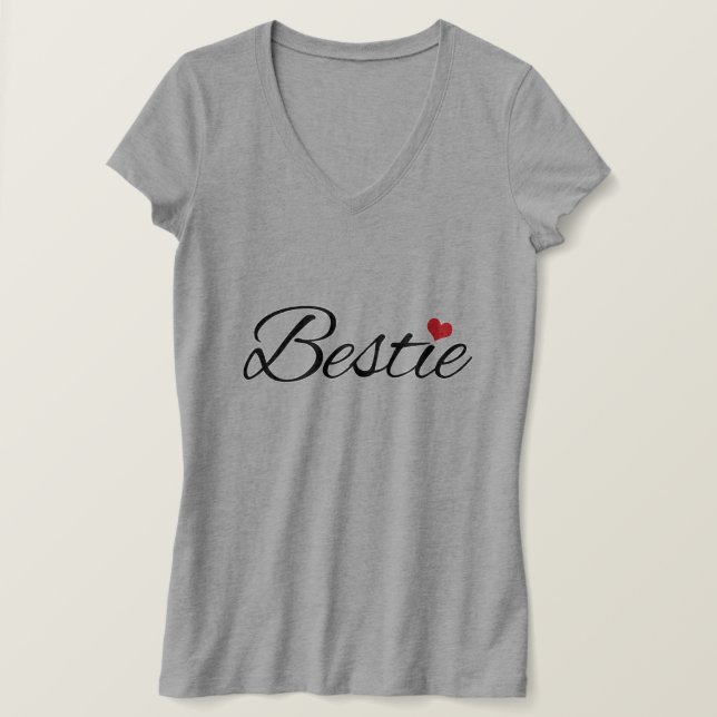 T-shirt Girl Best Friends BFF Bestie (Design devant)
