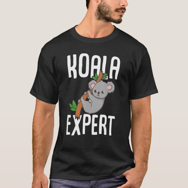 T-shirt Girl Cute Koala Oear Expert (Devant)