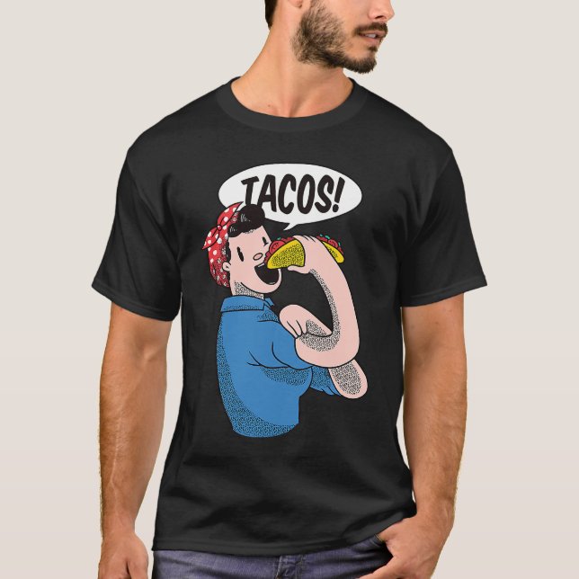 T-shirt Girl Fitness Workout Taco  Taco  Mexican Gym (Devant)