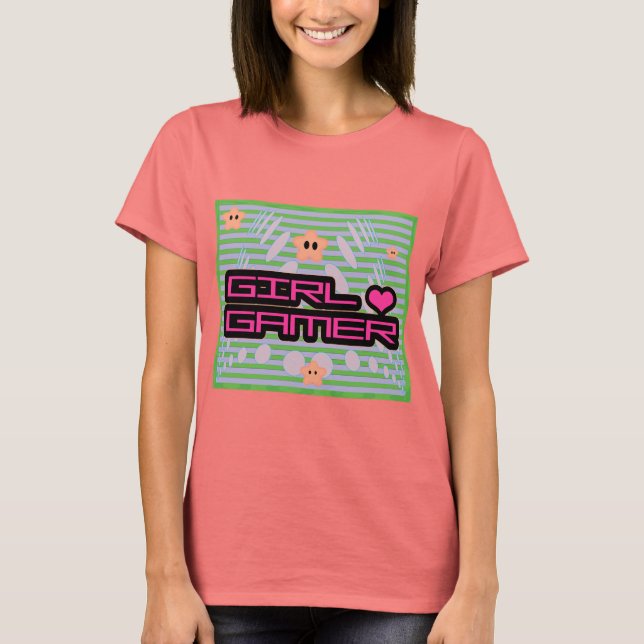 T-shirt Girl Gamer (Devant)
