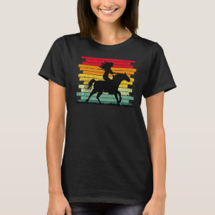T-shirt Girl Horse équitation Vintage Cowgirl Dressage Tex