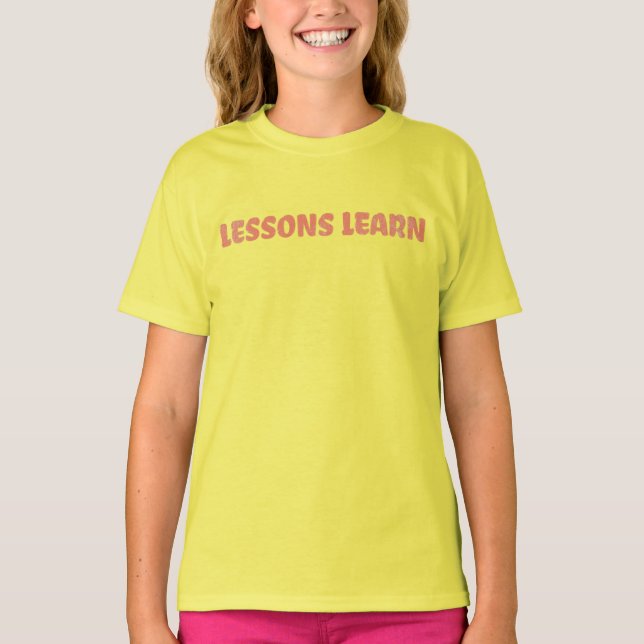 T-shirt Girl/Kids Energy Flow Lessons Learn T Shirt  (Devant)