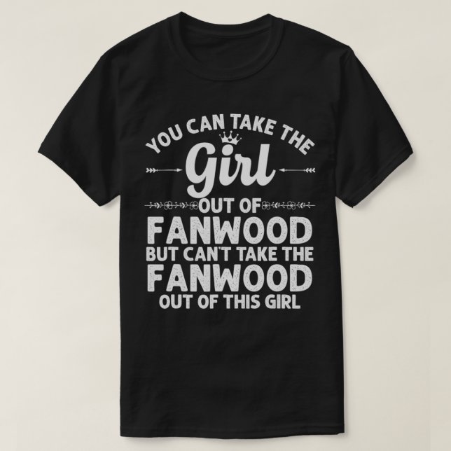 T-shirt Girl Out Of FANWOOD NJ NEW JERSEY Cadeau Funny Hom (Design devant)