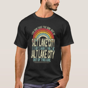 T-shirt Girl Out Of Salt Lake City Utah Hometown Home Salt