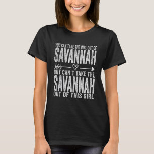 T-shirt Girl Out Of Savannah Georgia Accueil Savanna