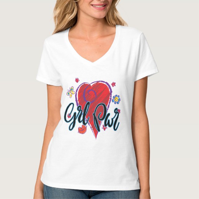 T-shirt Girl Power (Devant)