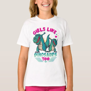 T-shirt Girl Power : Dinosaur Edition