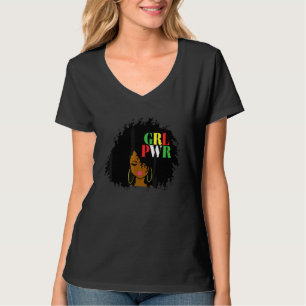 T-shirt Girl Power Grl Pwr Black Girl Magic African Americ