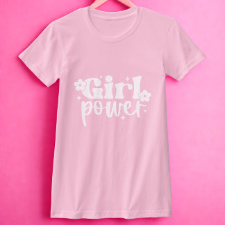 T-shirt Girl Power Pink