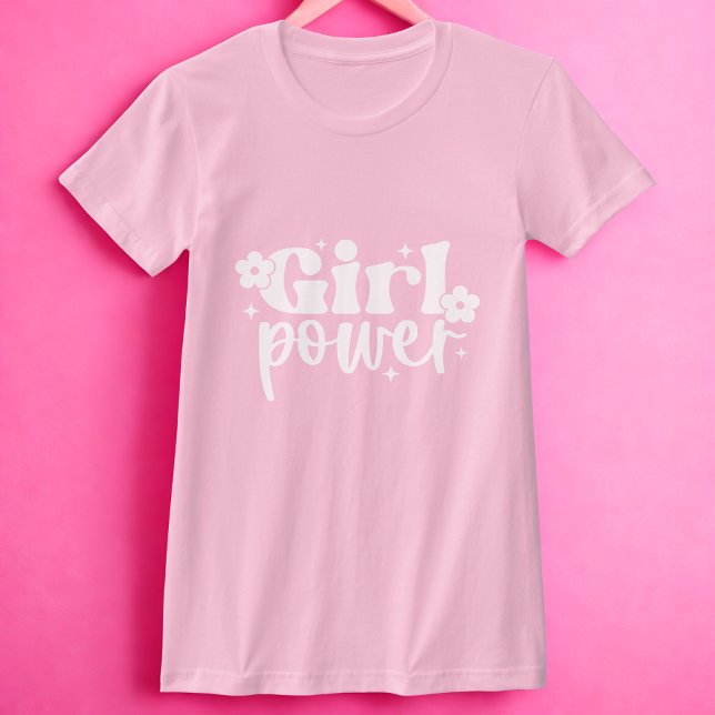 T-shirt Girl Power Pink (Créateur téléchargé)