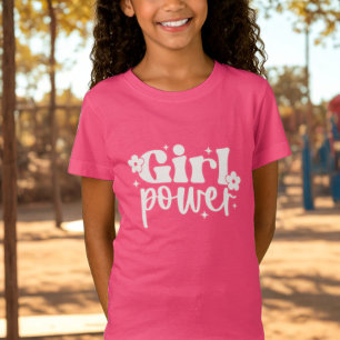 T-Shirt Girl Power Rose