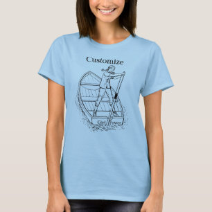T-shirt Girl Power Sculling Boat Thunder_Cove