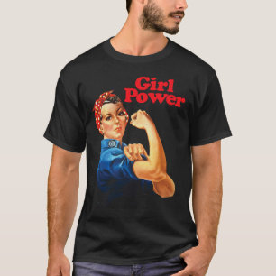 T-shirt Girl Power T Shirt Feminist Roar Résiste Non