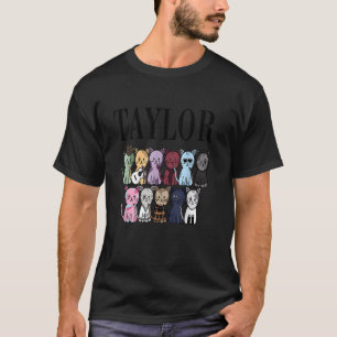 T-shirt Girl Retro Taylor Prénom Anniversaire personnalisé