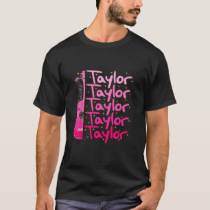 T-shirt Girl Retro TAYLOR Prénom Anniversaire personnalisé