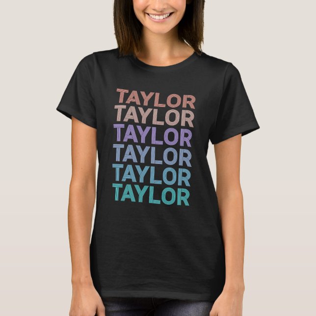 T-shirt Girl Retro TAYLOR Prénom Swift (Devant)