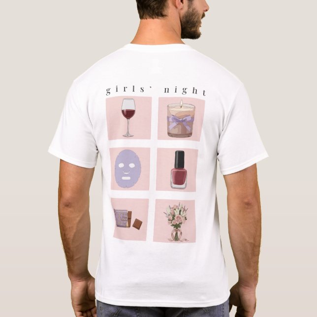 T-shirt Girl’s Nights Aesthetic Shirt  (Dos)