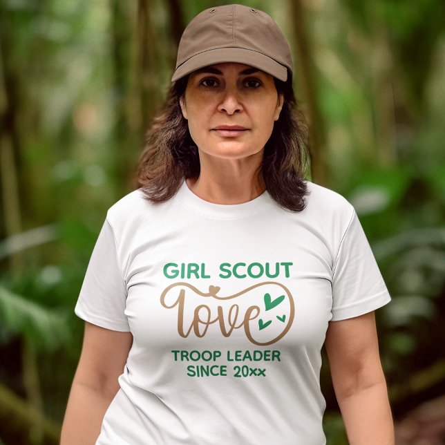 T-shirt Girl Scout Love Troop Leader Custom (Créateur téléchargé)
