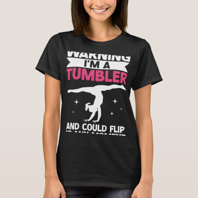 T-shirt Girl Tumbling Gear Gymnast Gymnastics  Tumbler  10 (Devant)