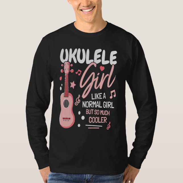 T-shirt Girl Ukulele Player I Women Ukulele I Daughter Uku (Devant)