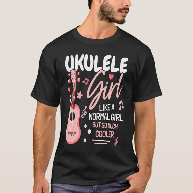 T-shirt Girl Ukulele Player I Women Ukulele I Daughter Uku (Devant)