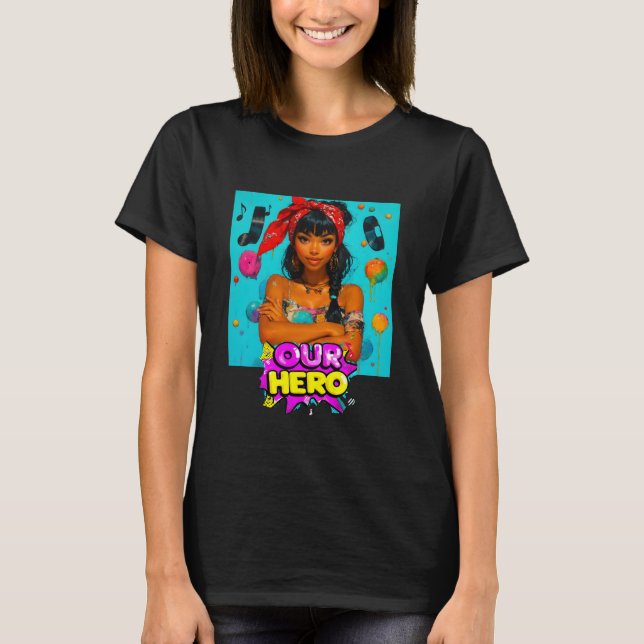 T-shirt Girl With The Red Bandana Our Hero Music Concert (Devant)