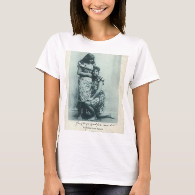 T-shirt Girls%20from%20Samoa%20real-photo-postcard%20-1 (Devant)