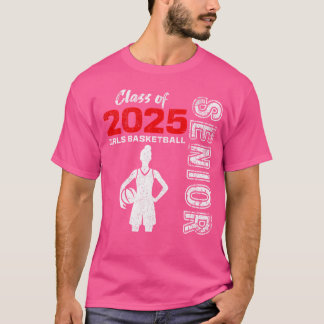 T-shirt Girls Basketball Classe Supérieure De 2025 Girl Gr