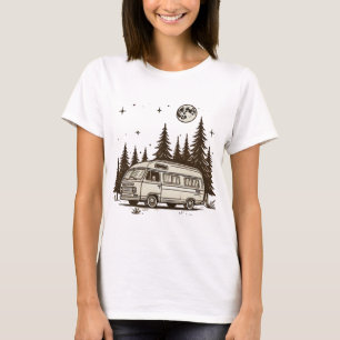 T-shirt Girls camper png Camping Season Png Rv travel