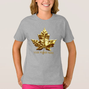 T-shirt Girl's Canada Chemise Custom Team Canada Kid Jerse